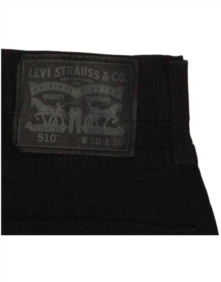 Ανδρικό Levi's 510 Skinny Jeans W30 L30 Μαύρο