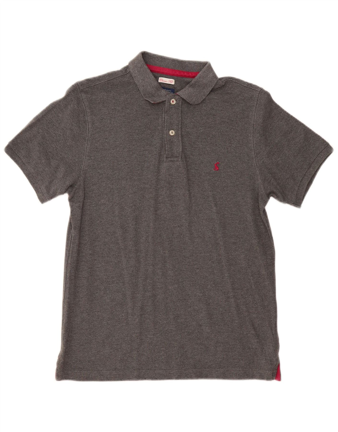 JOULES Ανδρικό πουκάμισο Polo Classic Fit Μικρό Γκρι βαμβακερό