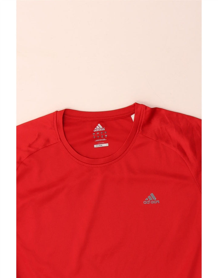 Ανδρικό T-Shirt Climalite ADIDAS Top Large Red