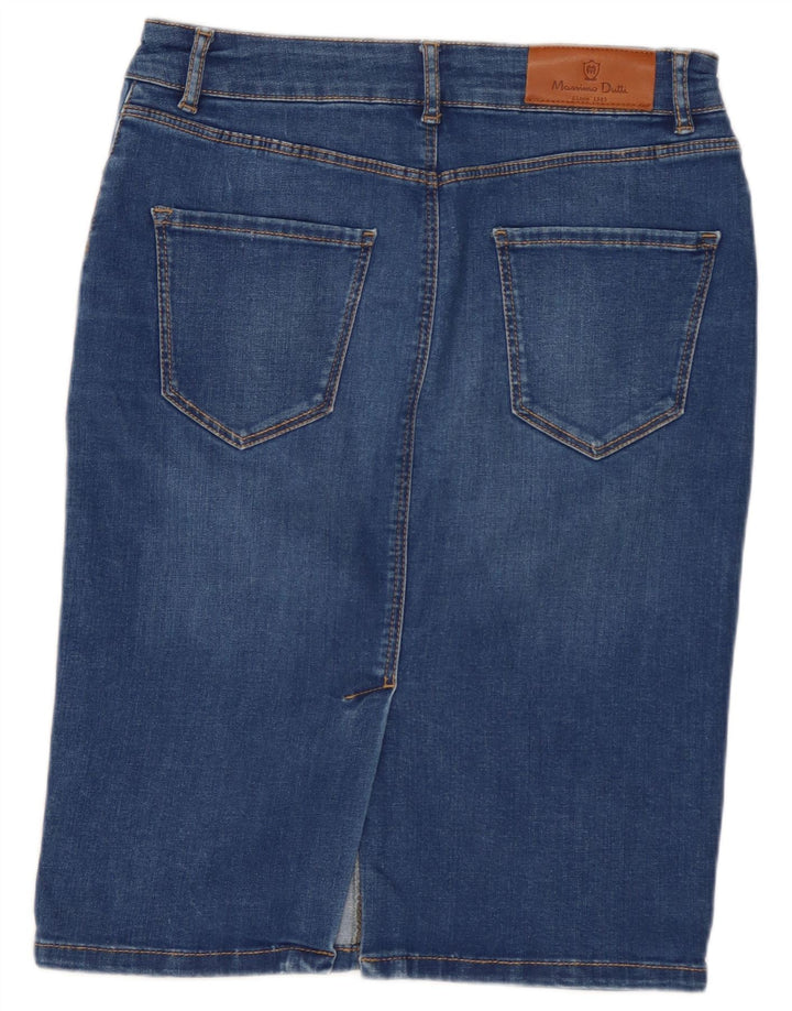 Massimo Dutti Γυναικεία Τζιν Φούστα EU 38 Small W28 Μπλε
