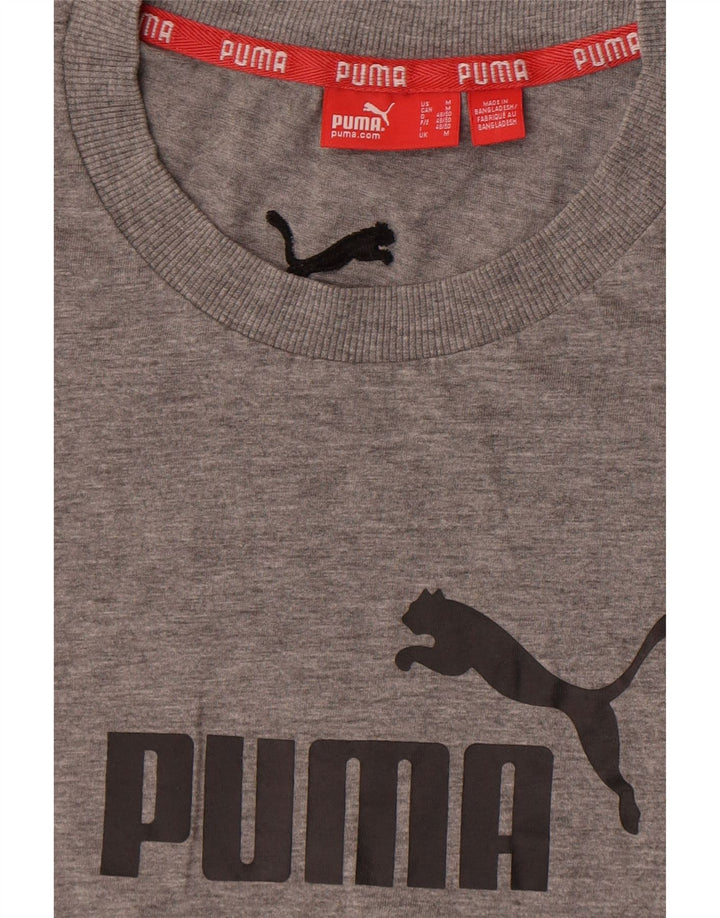 Ανδρικό γραφικό μπλουζάκι Puma Top Medium Grey