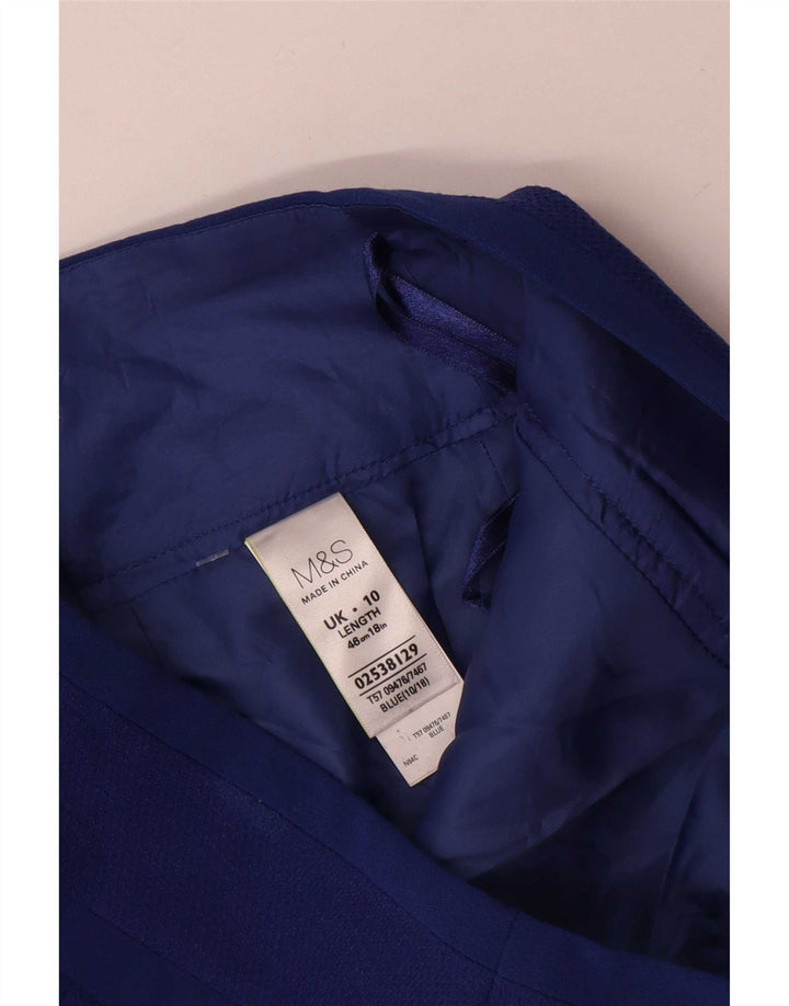 Marks & Spencer Γυναικεία Μίνι Φούστα UK 10 Small W30 Blue Polyester
