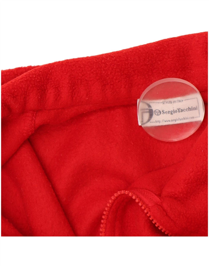 SERGIO TACCHINI Ανδρικό φερμουάρ Fleece Jumper Μεσαίο κόκκινο πολυεστέρας