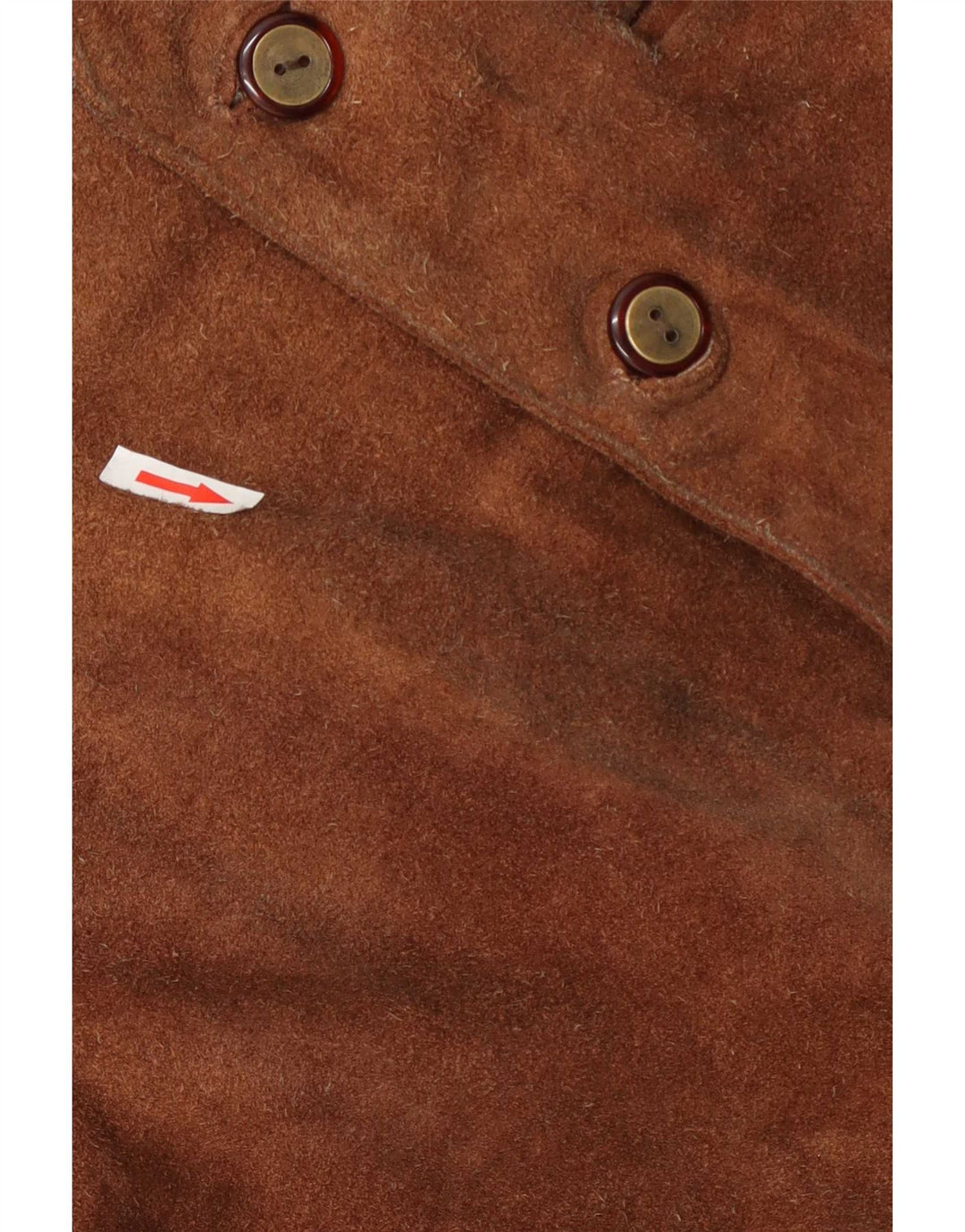 Vintage Ανδρικό Suede Γιλέκο UK 40 Δερμάτινο Μεσαίο Καφέ
