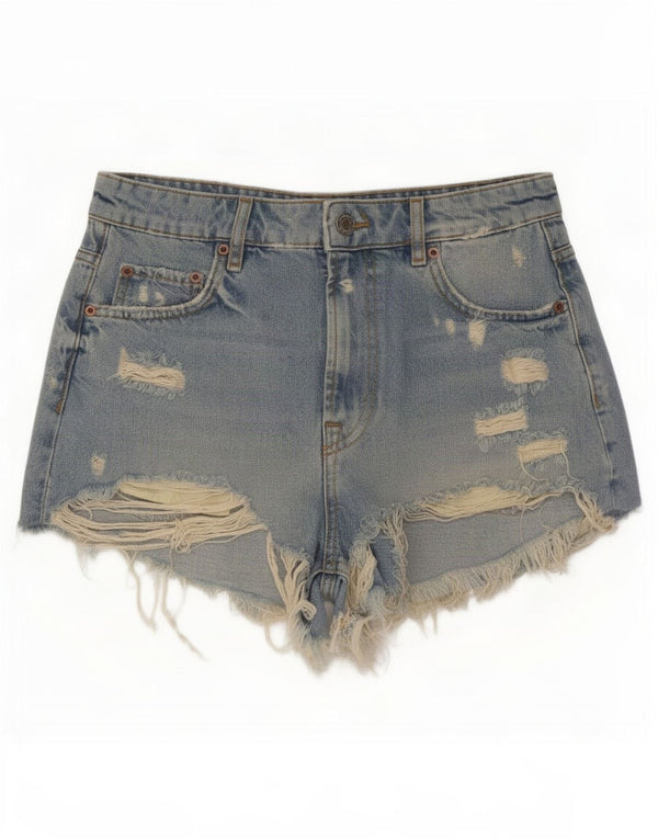 Zara Γυναικείο τζιν σορτς EU 38 Small W28 Μπλε βαμβακερό