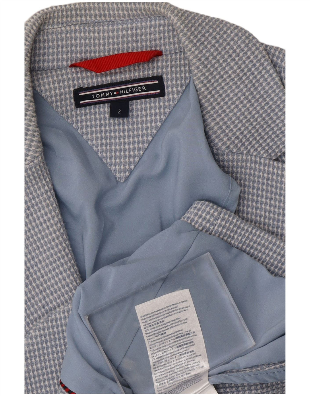 TOMMY HILFIGER Γυναικείο σακάκι 2 κουμπιών US 2 XS Μπλε βαμβακερό