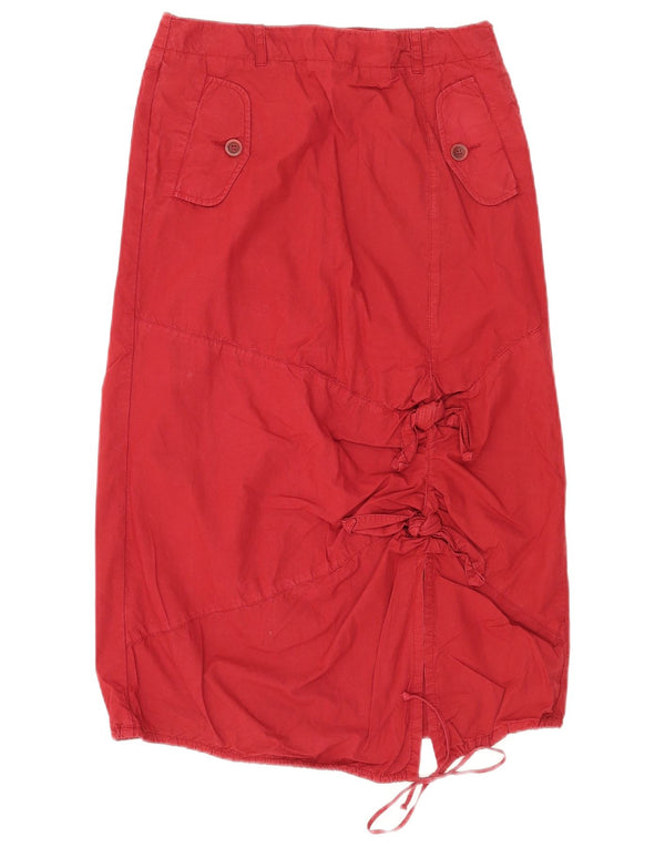 Max & Co. Γυναικεία Midi Φούστα UK 6 Small W26 Red Cotton