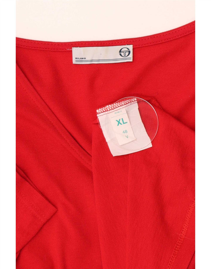 Sergio Tacchini Γυναικεία κοντομάνικη μπλούζα Top IT 48 XL Κόκκινο