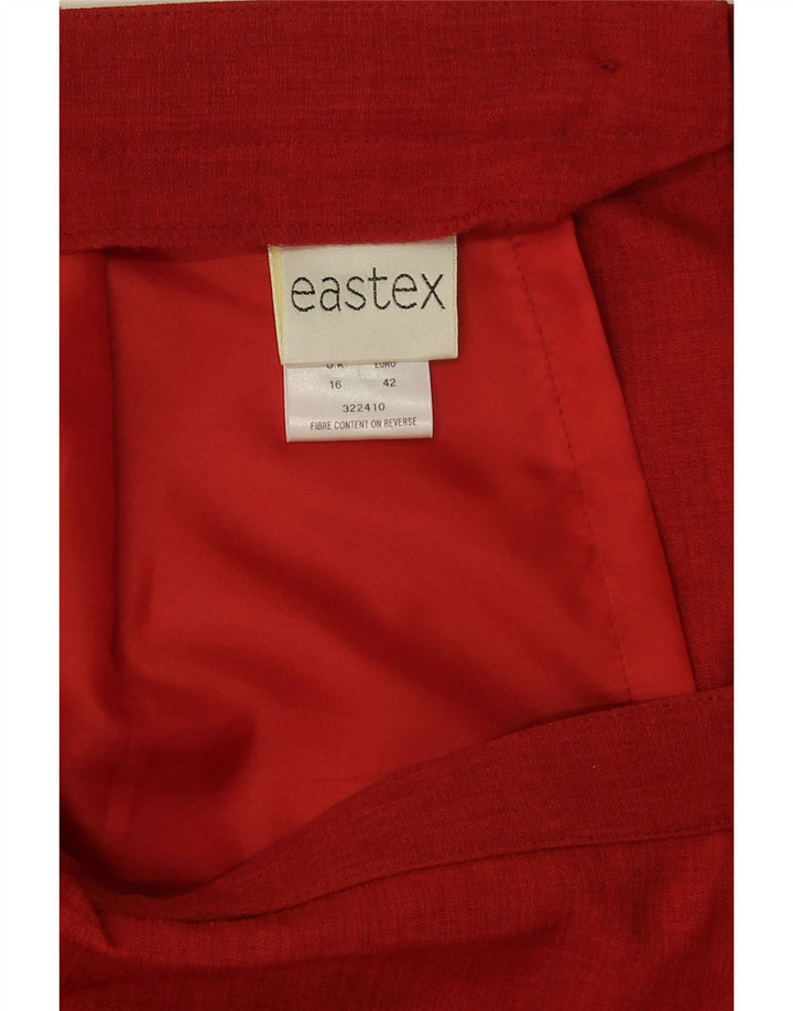 Eastex Γυναικεία Pencil Φούστα UK 16 Large W30 Red Polyester