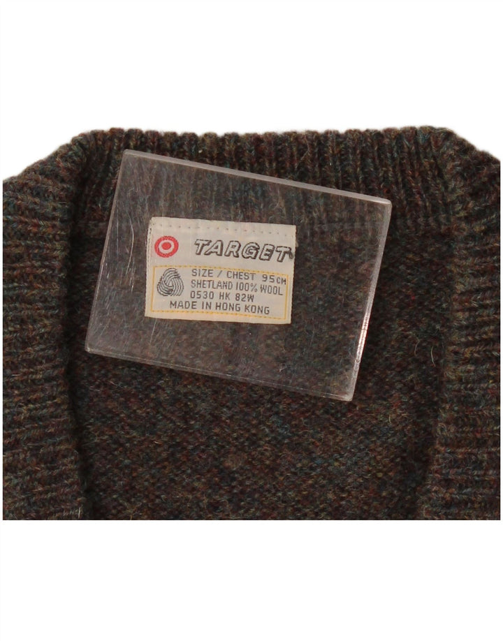 Vintage ανδρικό γιλέκο Tank Top Small Grey Argyle/Diamond Wool