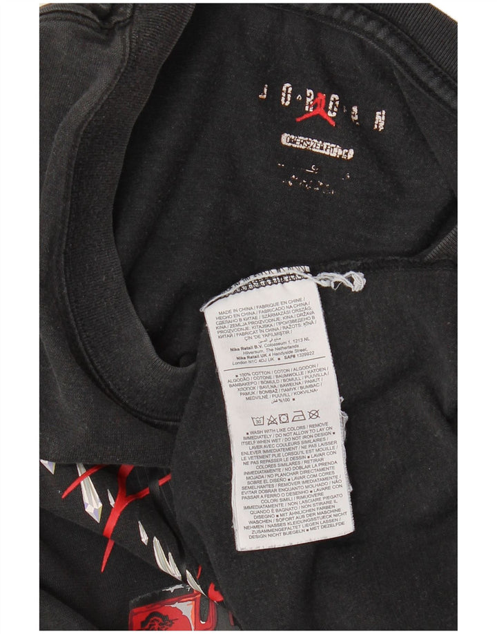 JORDAN Ανδρικό γραφικό T-Shirt Top XL Μαύρο βαμβακερό