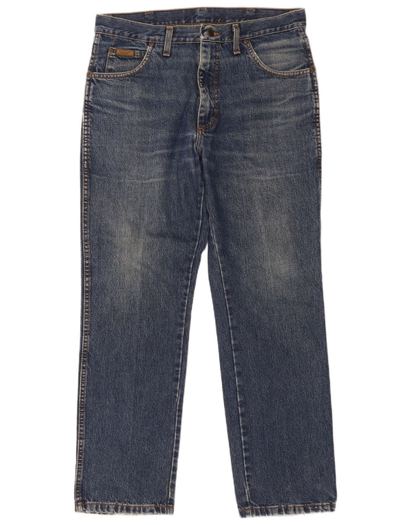 Ανδρικό τζιν Wrangler ίσιο W34 L30 Μπλε βαμβακερό