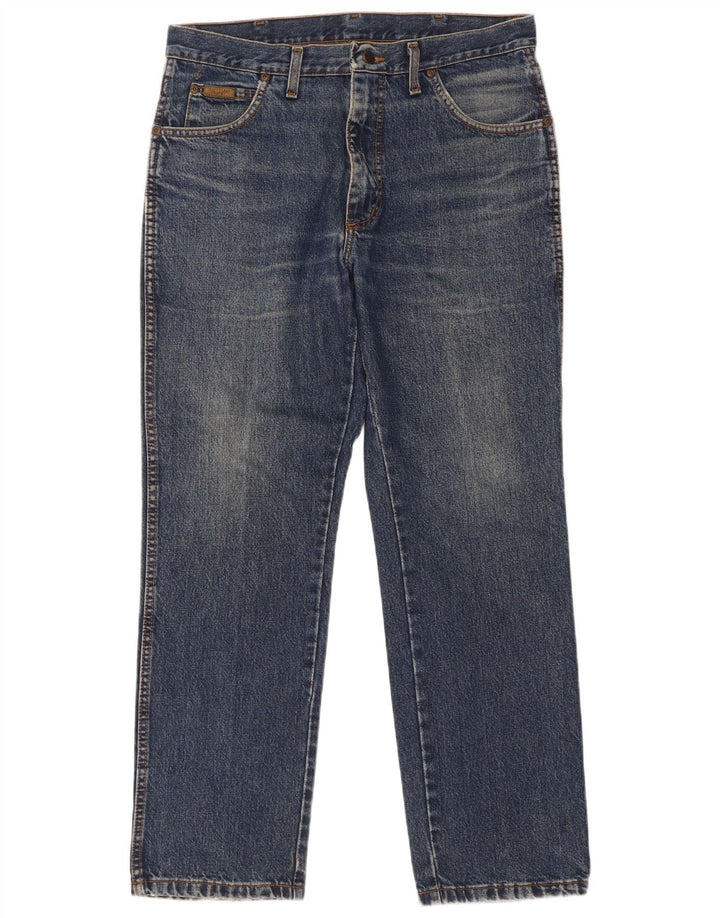 Ανδρικό τζιν Wrangler ίσιο W34 L30 Μπλε βαμβακερό