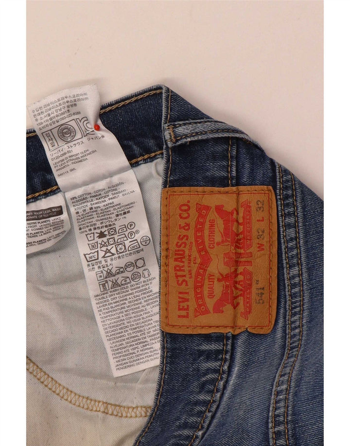 Levi's Mens 541 Tapered Jeans W32 L32 Blue Cotton