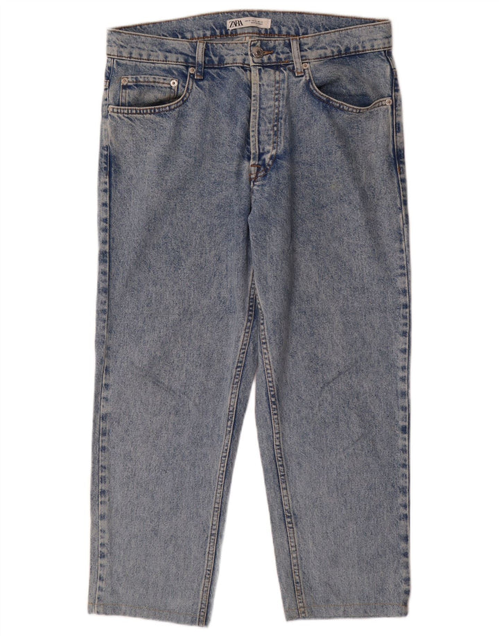 Ανδρικό τζιν ZARA Cropped EU 40 Medium W30 L25 Blue