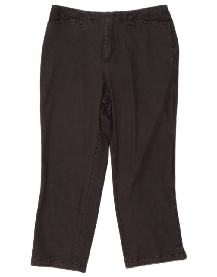 Stefanel Γυναικείο ίσιο παντελόνι Capri IT 42 Medium W29 L22 Γκρι βισκόζη