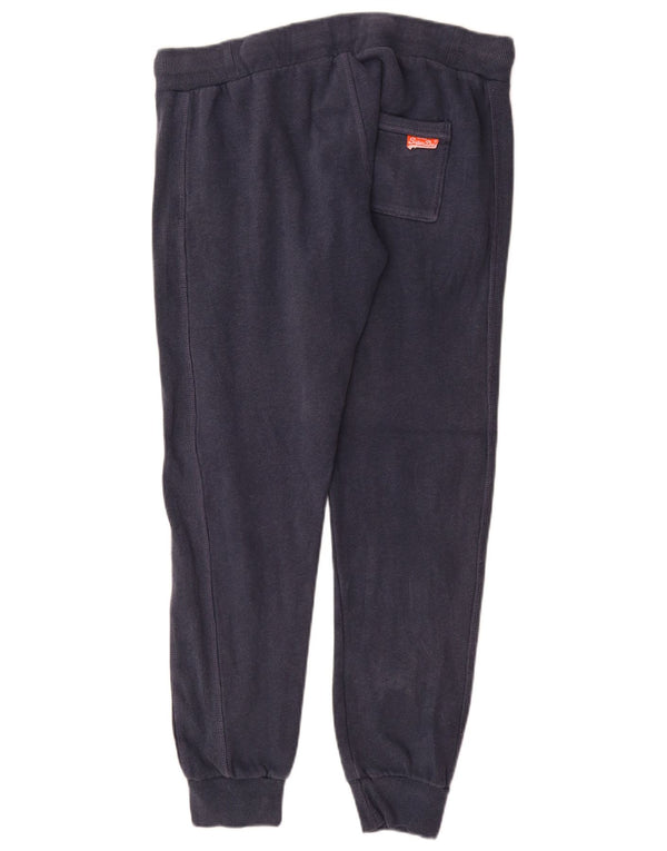 Superdry γυναικεία φόρμα αθλητικής φόρμας παντελόνι Joggers UK 16 Large Navy Blue