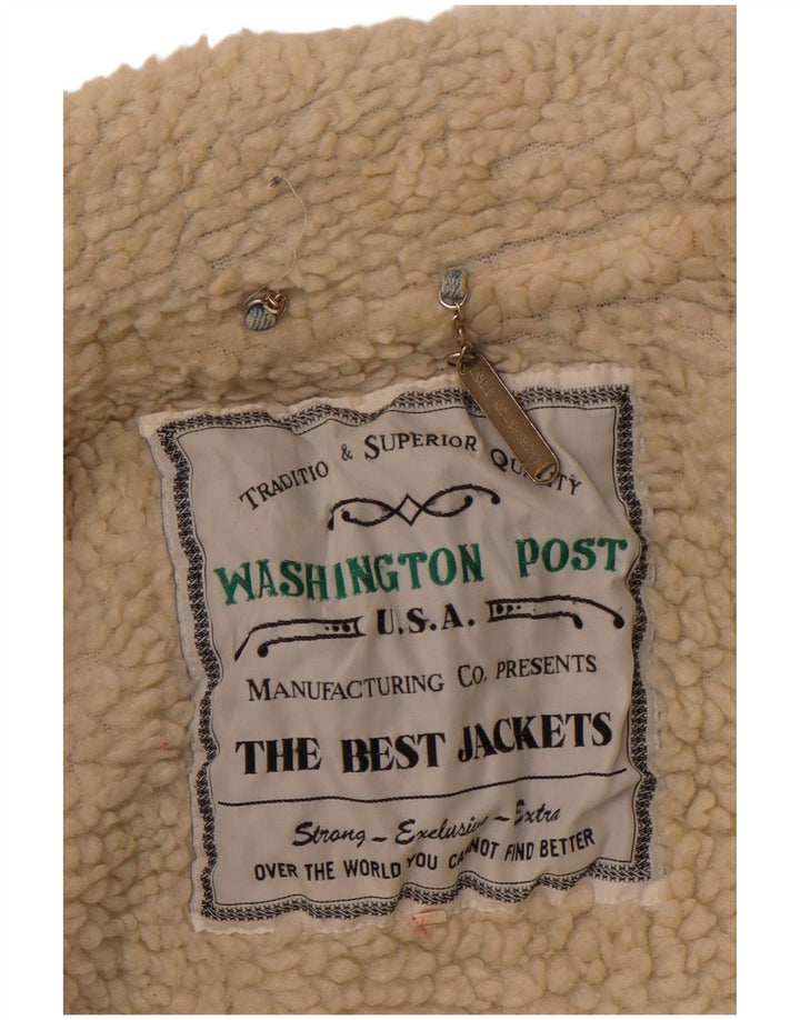 VINTAGE Ανδρικό Τζιν Σέρπα Μπουφάν UK 40 Μεγάλο Μπλε Βαμβακερό