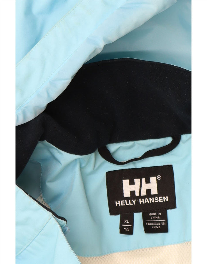 Helly Hansen Γυναικείο μπουφάν βροχής με κουκούλα UK 18 XL μπλε πολυεστέρας