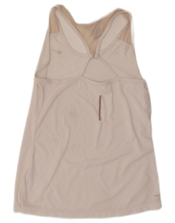 Γυναικείο φανελάκι Nike Dri Fit UK 14 Large Off White Πολυεστέρας