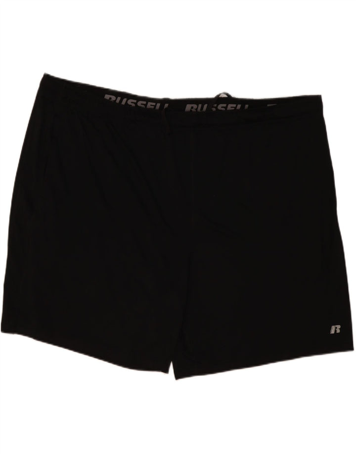 RUSSELL ATHLETIC Ανδρικό αθλητικό σορτς Dri-Power 3XL μαύρο πολυεστέρα