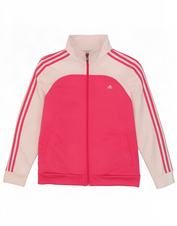 Adidas Γυναικεία φόρμα Climalite Top Jacket UK 20/22 XL Pink Colourblock