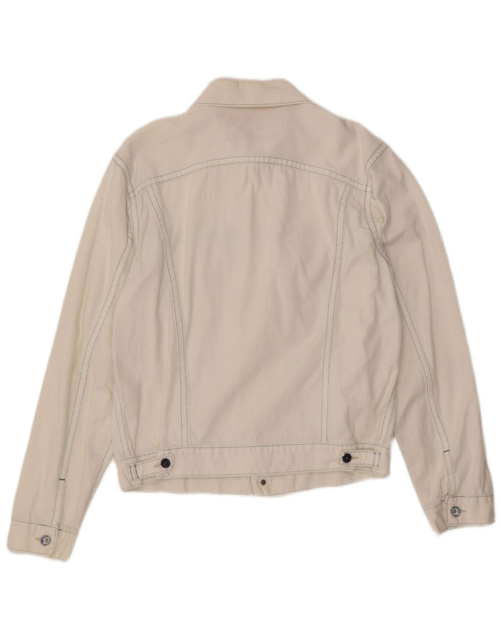 REPLAY Ανδρικό τζιν μπουφάν UK 40 μεγάλο λευκό βαμβακερό