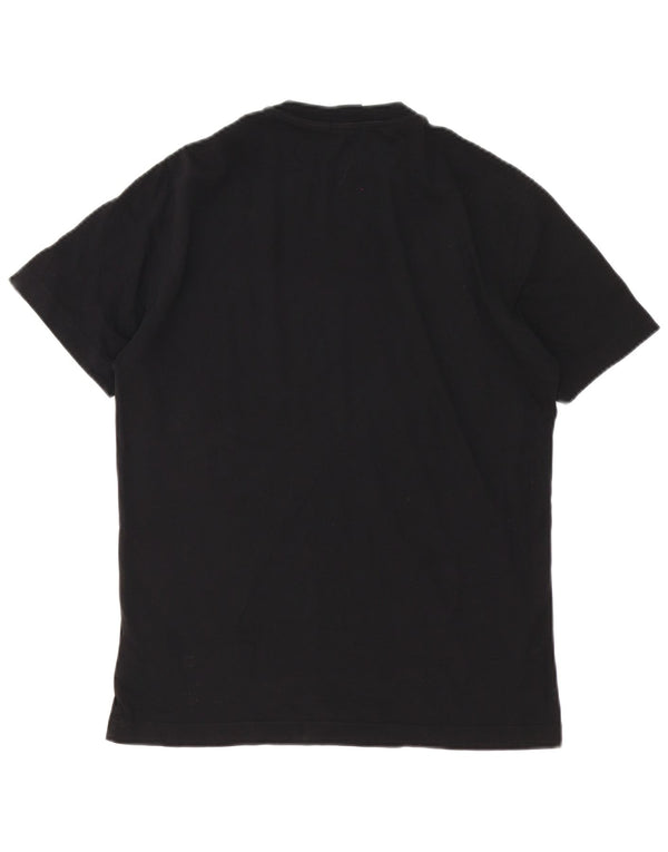 Emporio Armani Ανδρικό γραφικό T-Shirt Top XS Μαύρο Colourblock Βαμβακερό