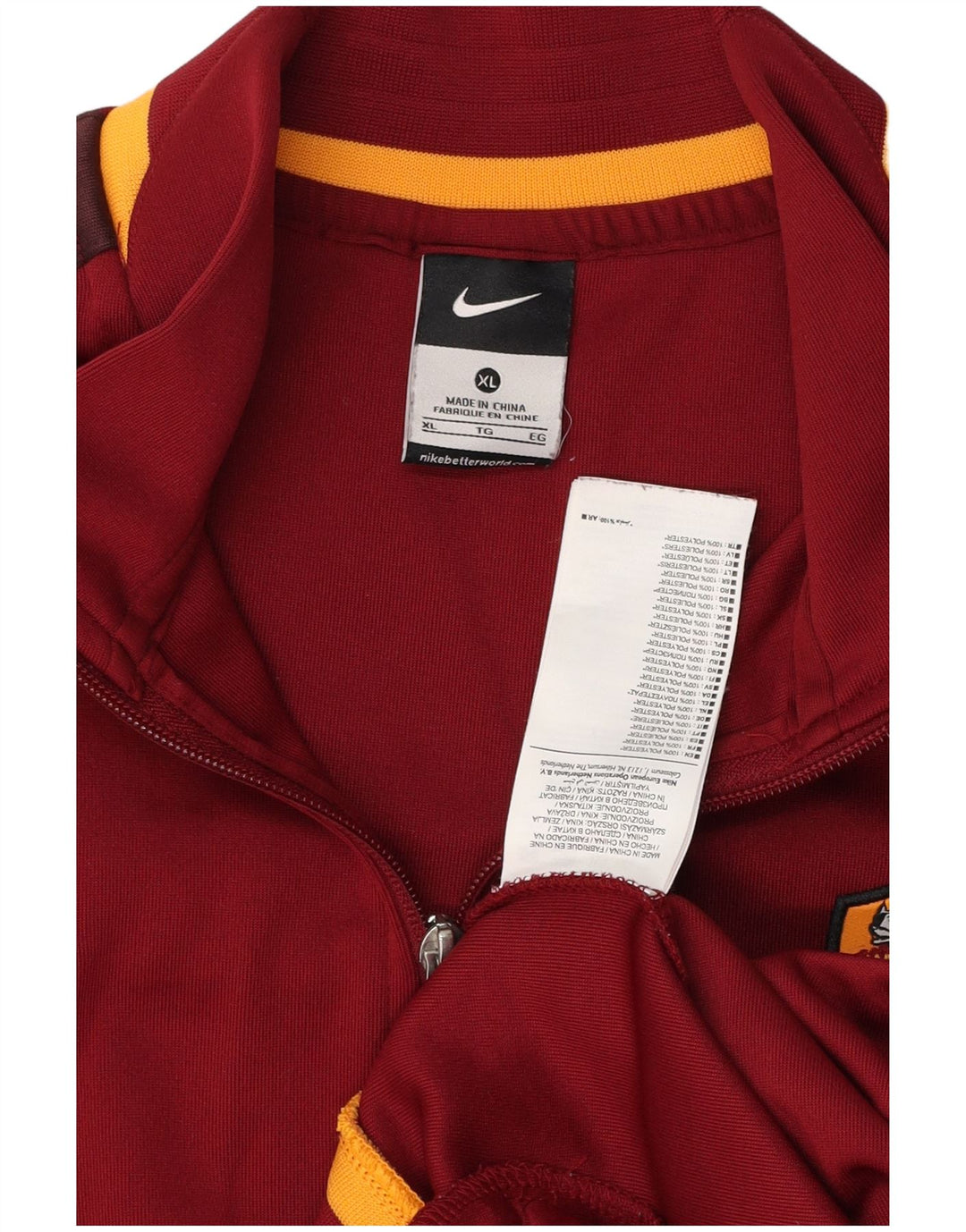 Ανδρική φόρμα NIKE As Roma Top Jacket XL Red Colourblock Polyester