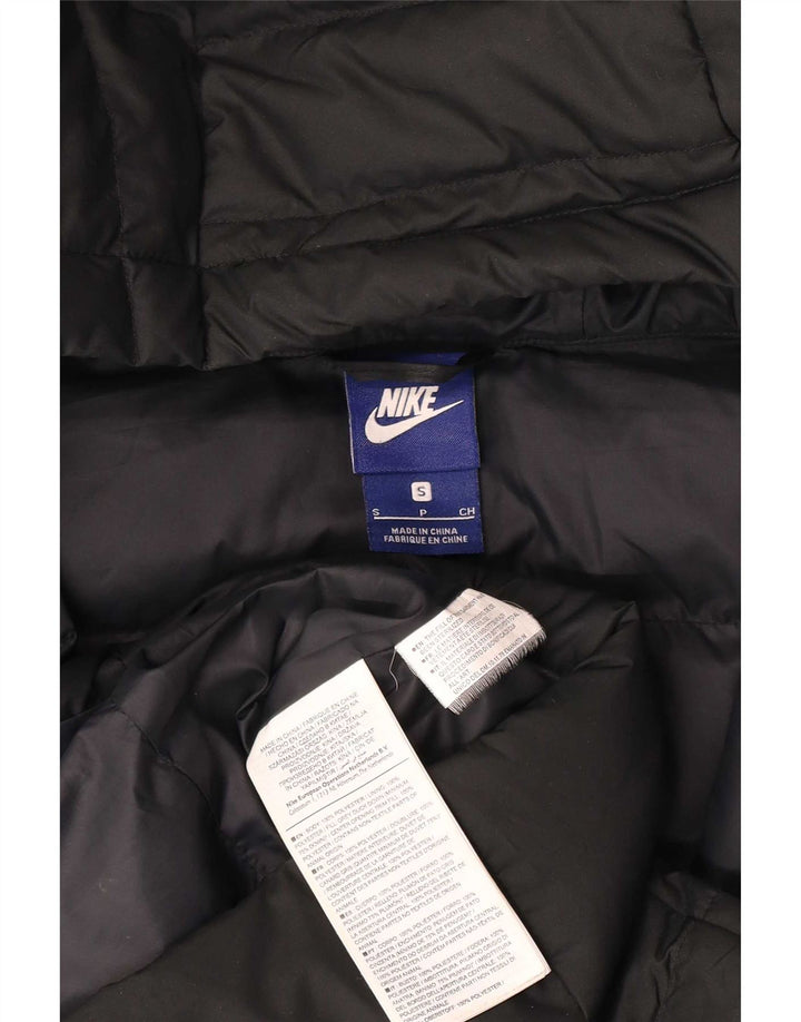 Γυναικείο μπουφάν Nike με κουκούλα UK 10 Small Black Polyester