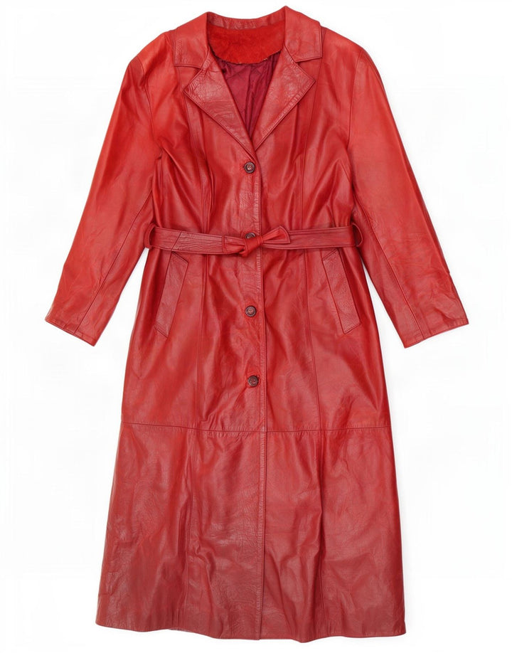 Davin Γυναικείο Δερμάτινο Παλτό IT 44 Medium Red