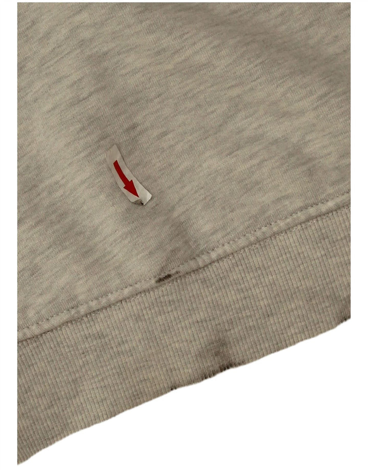Tommy Hilfiger Γυναικείο γραφικό υπερμεγέθη φούτερ Jumper UK 14 Medium Grey