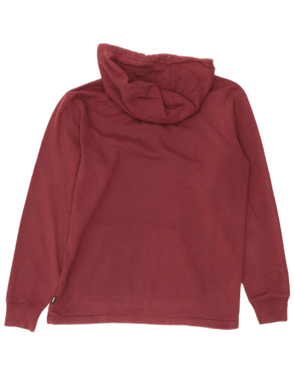 Vans Mens Graphic Hoodie Jumper XS Burgundy