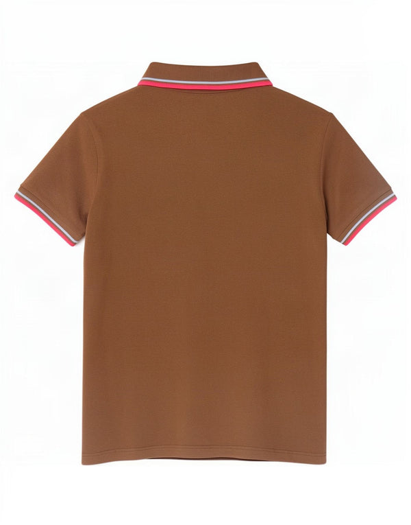 Fred Perry Γυναικείο Πόλο Μπλουζάκι UK 20 2XL Καφέ βαμβακερό
