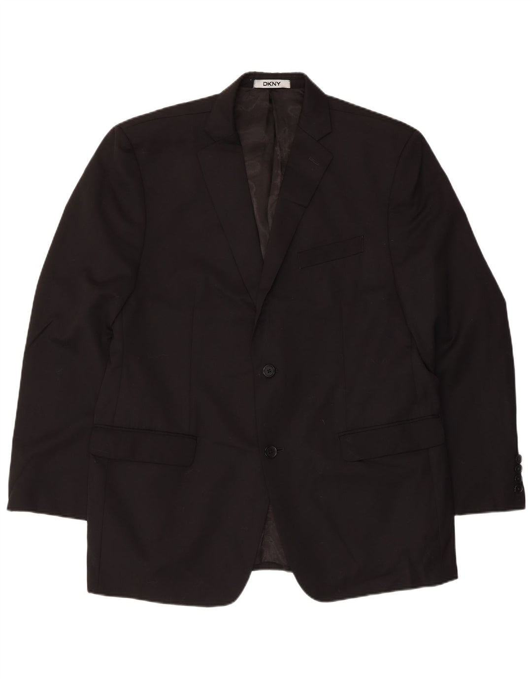 Dkny Ανδρικό σακάκι σακάκι με 2 κουμπιά UK 44 2XL Μαύρο μάλλινο