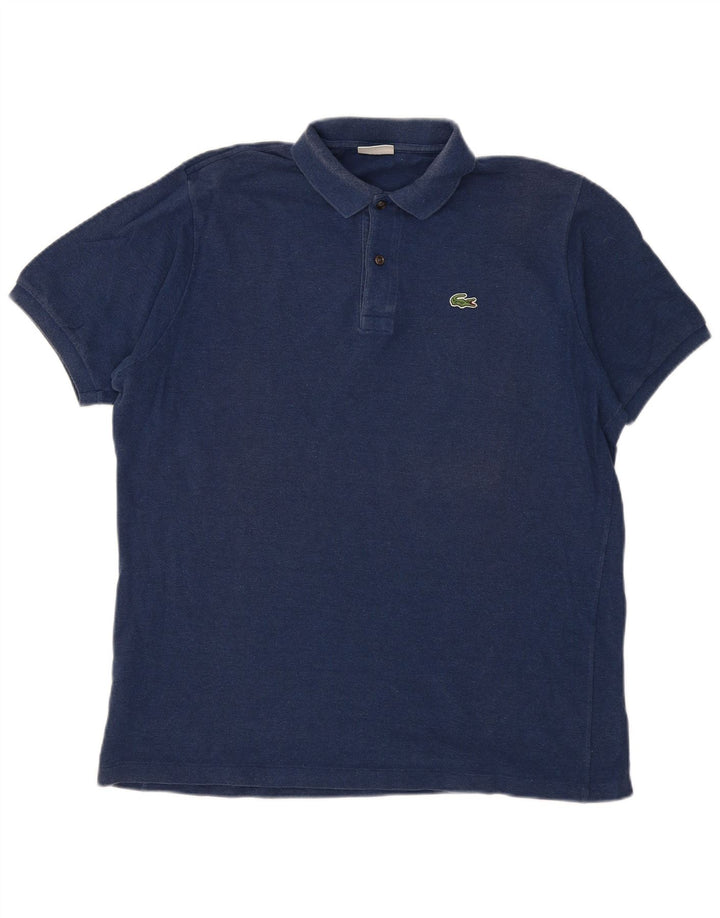 Ανδρικό πουκάμισο Polo Lacoste Νούμερο 7 2XL Navy Blue Βαμβακερό
