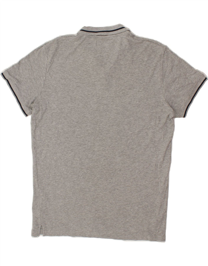 JACK & JONES Mens Polo Shirt Large Grey Cotton Vintage Jack & Jones and Second-Hand Jack & Jones from Messina Hembry 