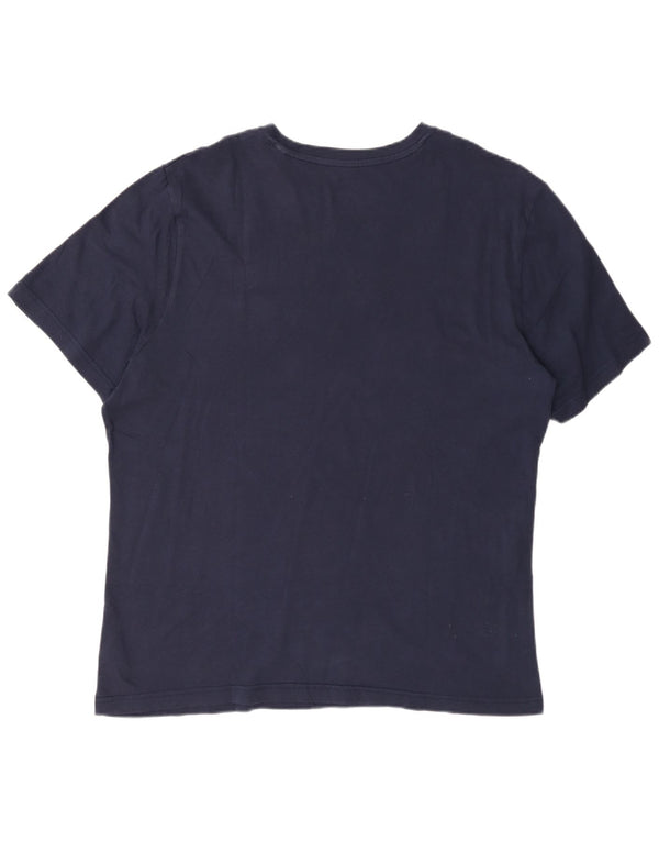 Ανδρικό γραφικό T-shirt Reebok Top XL Navy Blue Cotton