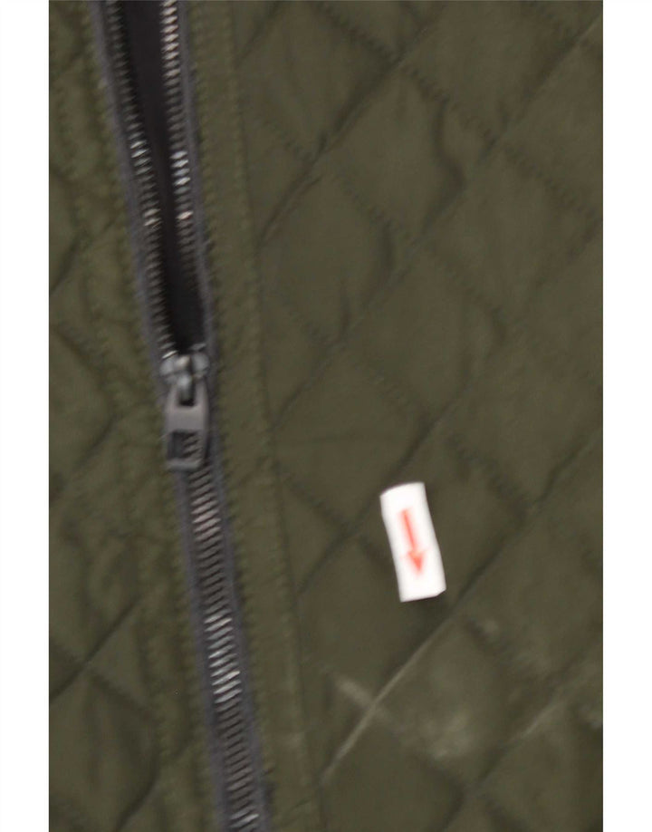 Zara Ανδρικό Καπιτονέ Μπουφάν UK 42 XL Πράσινο Πολυεστέρας
