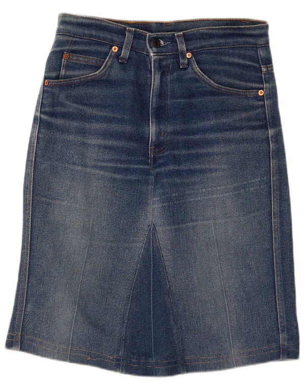 Levi's Womens 417 Denim Skirt US 12 Large W30  Blue Cotton