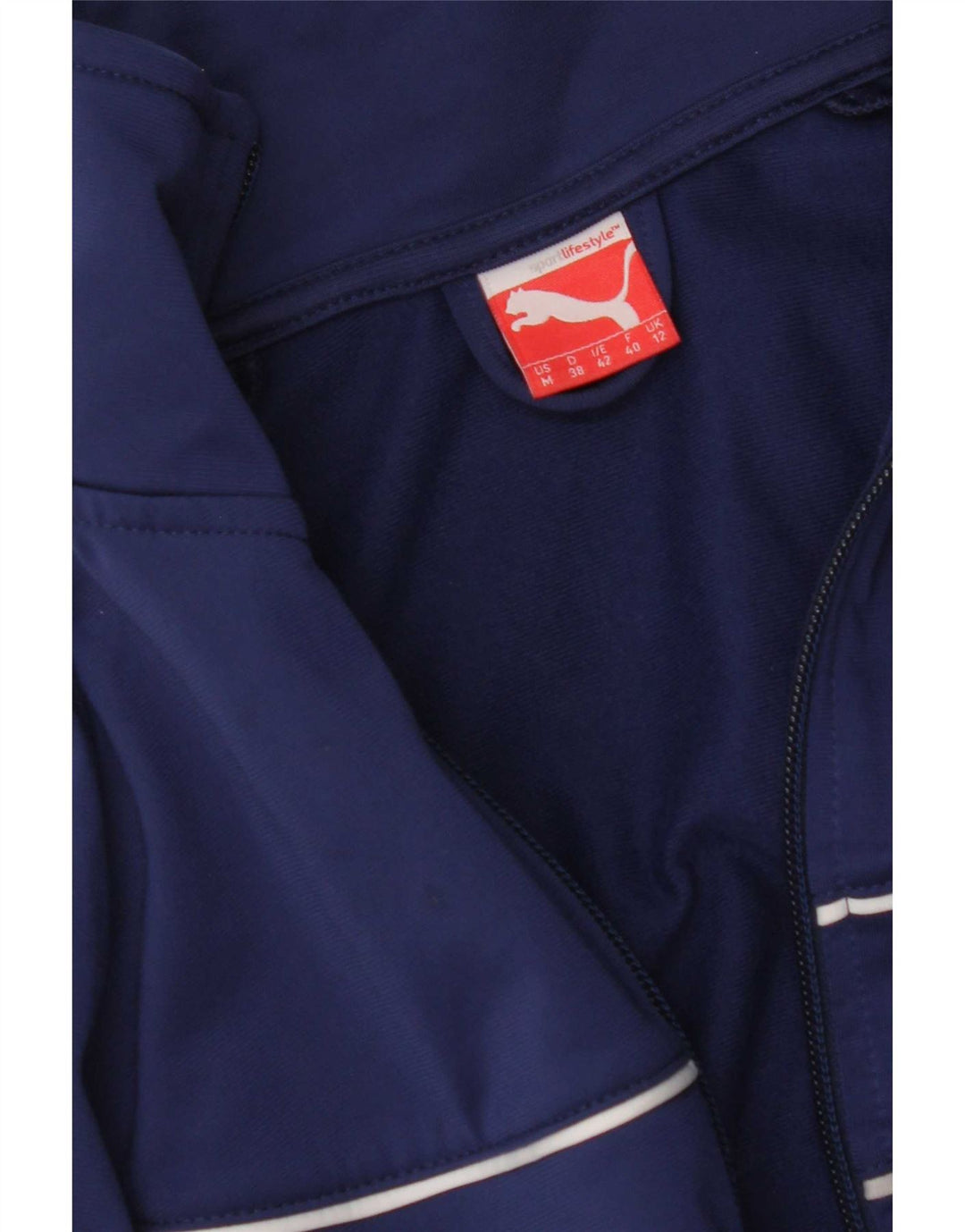 Puma Γυναικεία αθλητική φόρμα Top Jacket UK 12 Medium Navy Blue