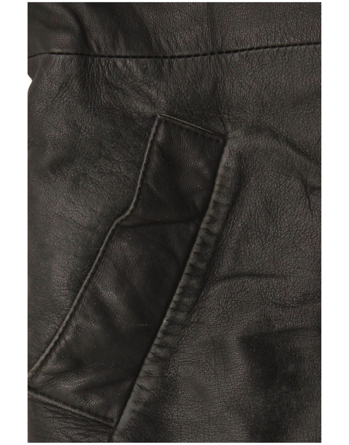 Dama Γυναικείο Δερμάτινο Μπουφάν IT 44 Medium Black Colourblock Leather