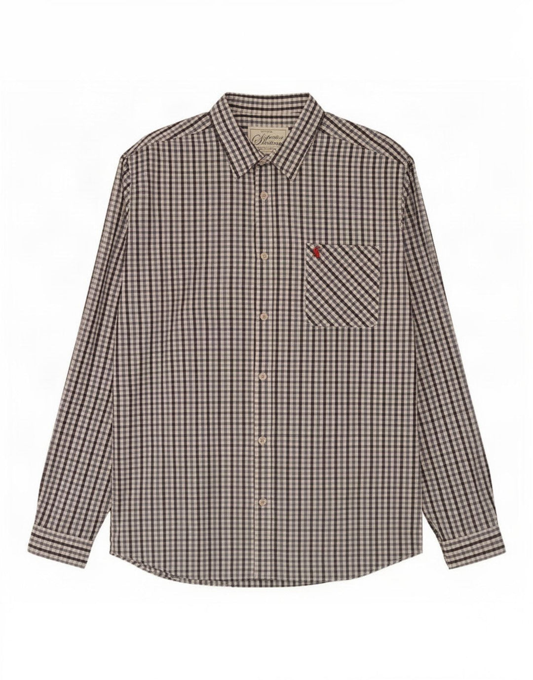Ανδρικό πουκάμισο Joules XL Blue Gingham Cotton