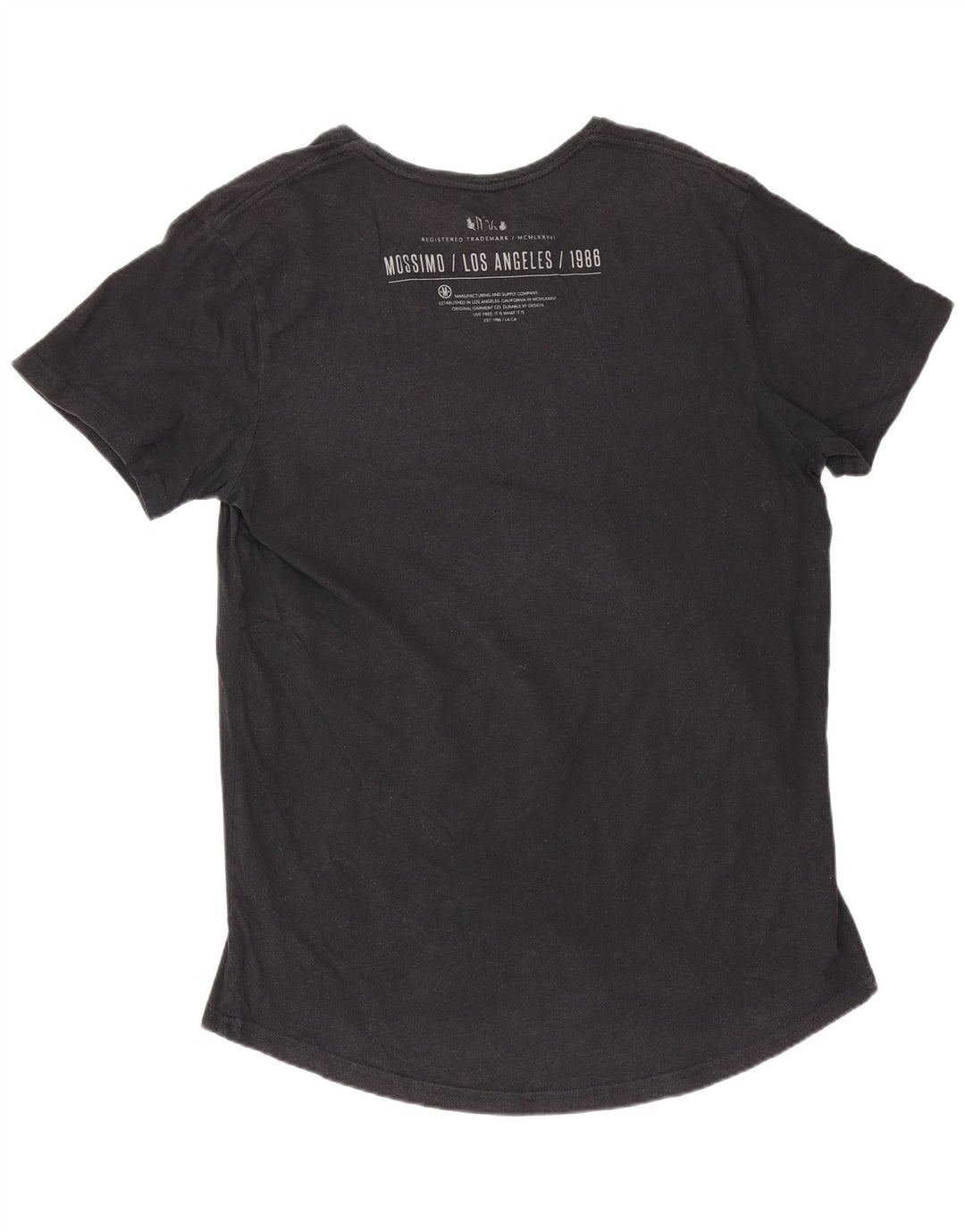 Γραφικό T-Shirt Mossimo Ανδρικό Los Angeles, μεσαίο μαύρο βαμβακερό