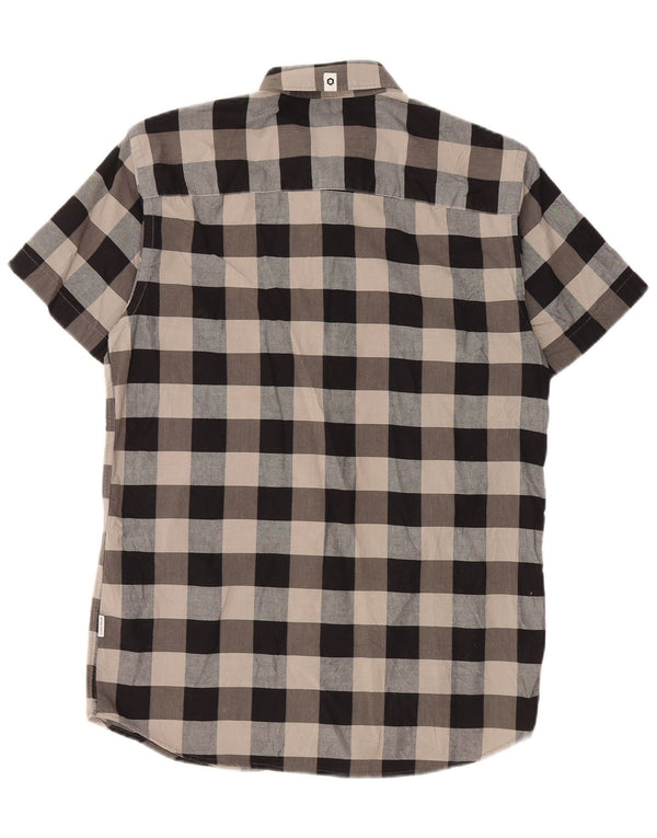 Jack & Jones Ανδρικό κοντομάνικο πουκάμισο Slim Fit Μικρό γκρι βαμβακερό