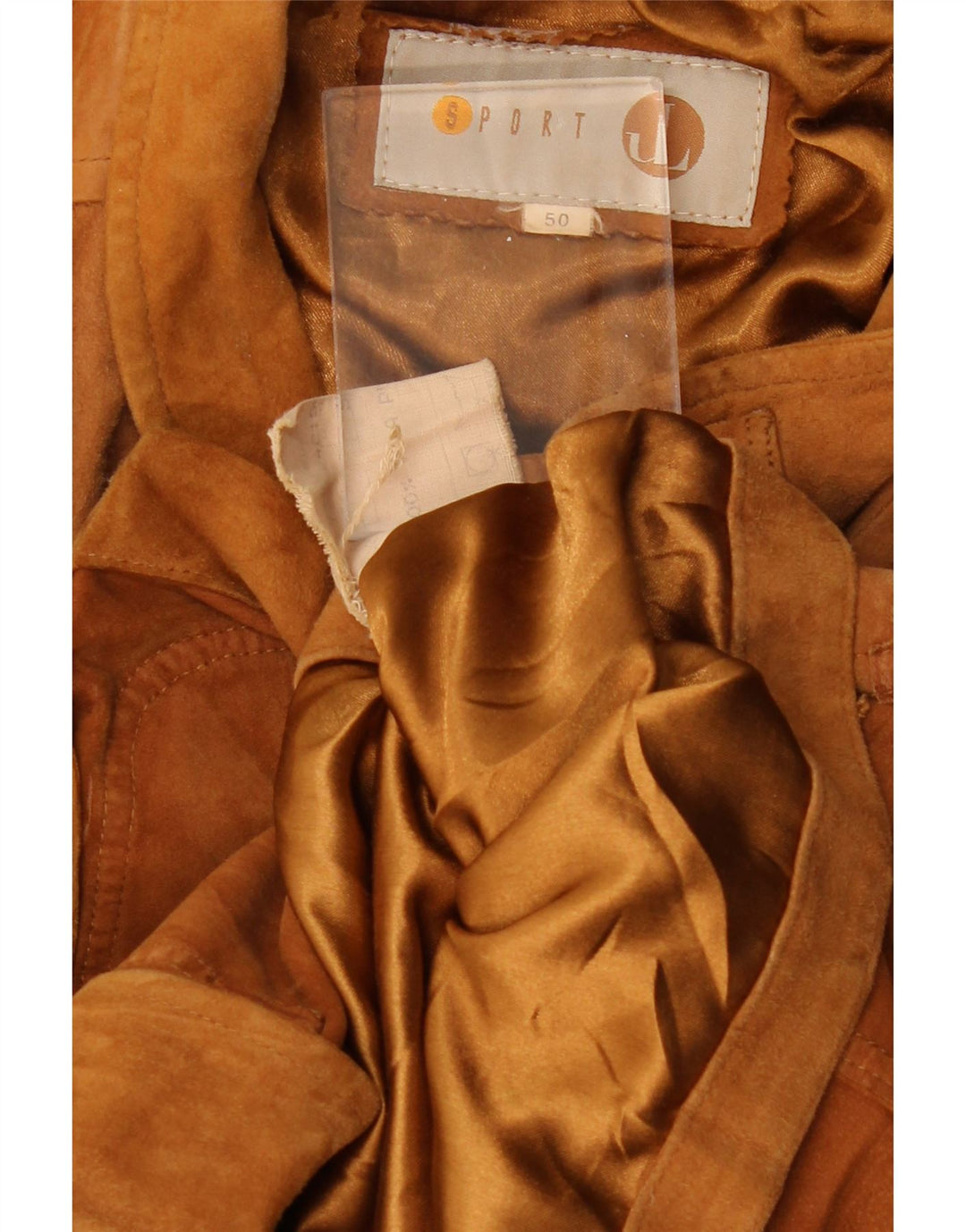 Ανδρικό Suede Jacket VINTAGE IT 50 Large Beige Leather