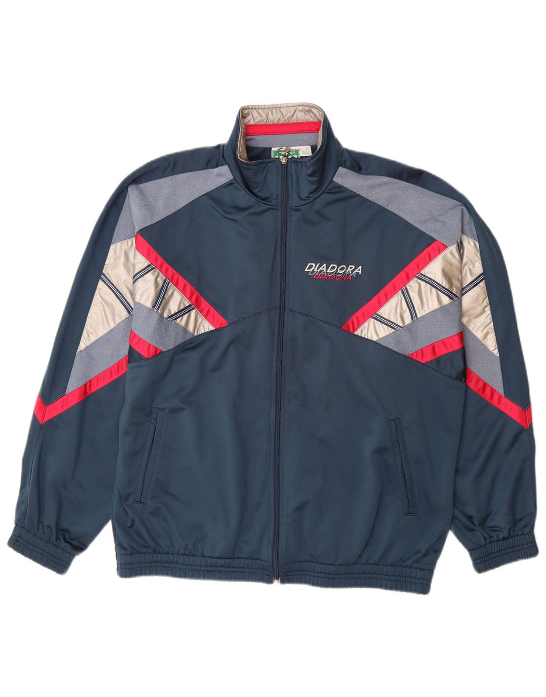Ανδρική φόρμα DIADORA Top Jacket UK 42 Large Navy Blue Colorblock