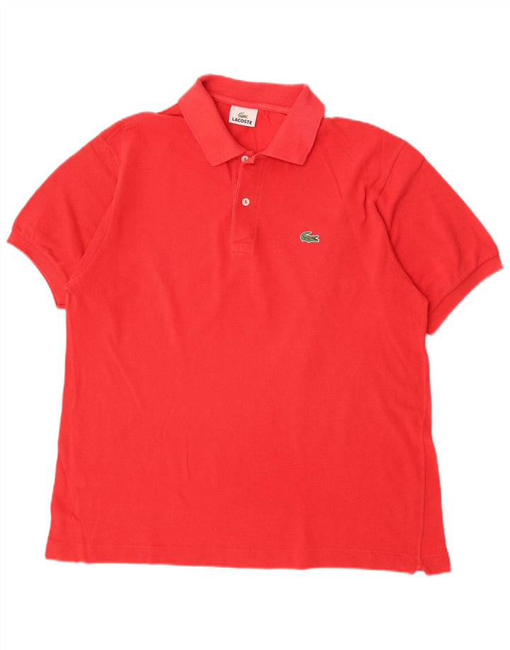 Ανδρικό πουκάμισο πόλο Lacoste, μέγεθος 5, μεγάλο κόκκινο βαμβακερό