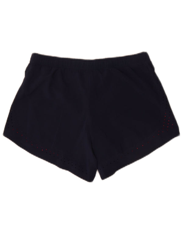 Γυναικείο αθλητικό σορτς Adidas Climalite UK 12/14 μεσαίο μπλε βαμβακερό