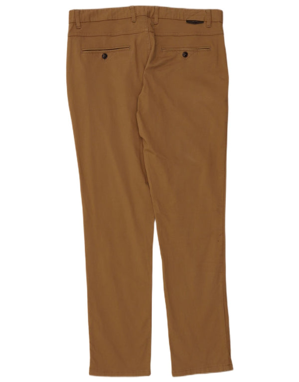 Zara Ανδρικό παντελόνι Chino Slim EU 44 Large W34 L31 Καφέ βαμβακερό